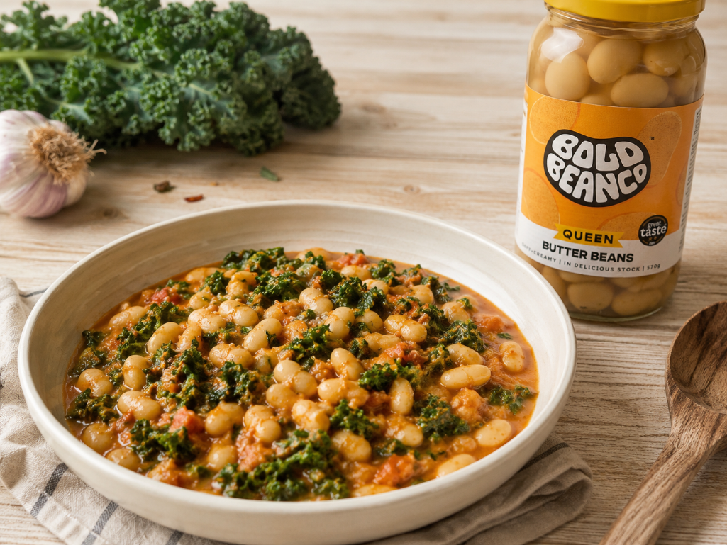 Creamy Butter Bean &amp; Kale Stew